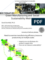Green Manufacturing Measurment
