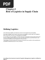 Chapter-2 Role of Logistics in Supply Chain