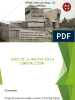 Materiales de Construcción. Diapositivas Sobre La Madera.