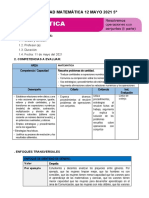 Actividad Matemática 12 Mayo 2021 5°