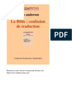 Agnes Andersen - La Bible - Confusion de Traduction