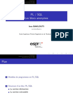 PLSQL CH1 Les Blocs Anonymes
