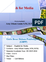 English For Media: Arny Irhani Asmin S.PD.,M.PD