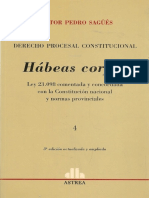 Derecho Procesal Constitucional - Tomo 4 Hábeas Corpus - Nestor Sagues 2008
