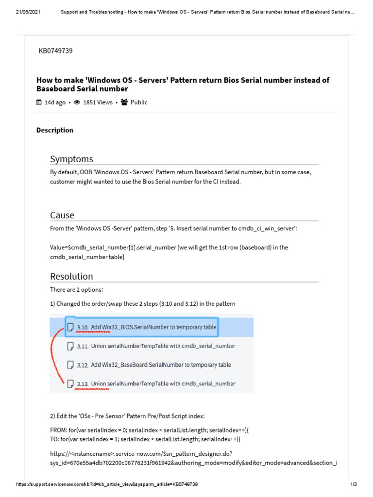 KB0749739 - How To Make 'Windows OS - Servers' Pattern Return Bios ...