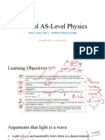 Edexcel AS-Level Physics: Particle Nature of Light and Photoelectric Effect