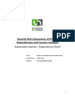Security Risk Assessment of Project Dependencies and Counter Measure
