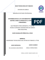 Determinación de Contaminantes Atmosféricos