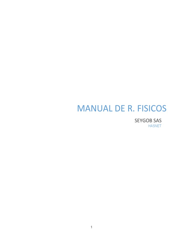 Manual de R.fisicos | PDF | Ventana (informática) | Depreciación