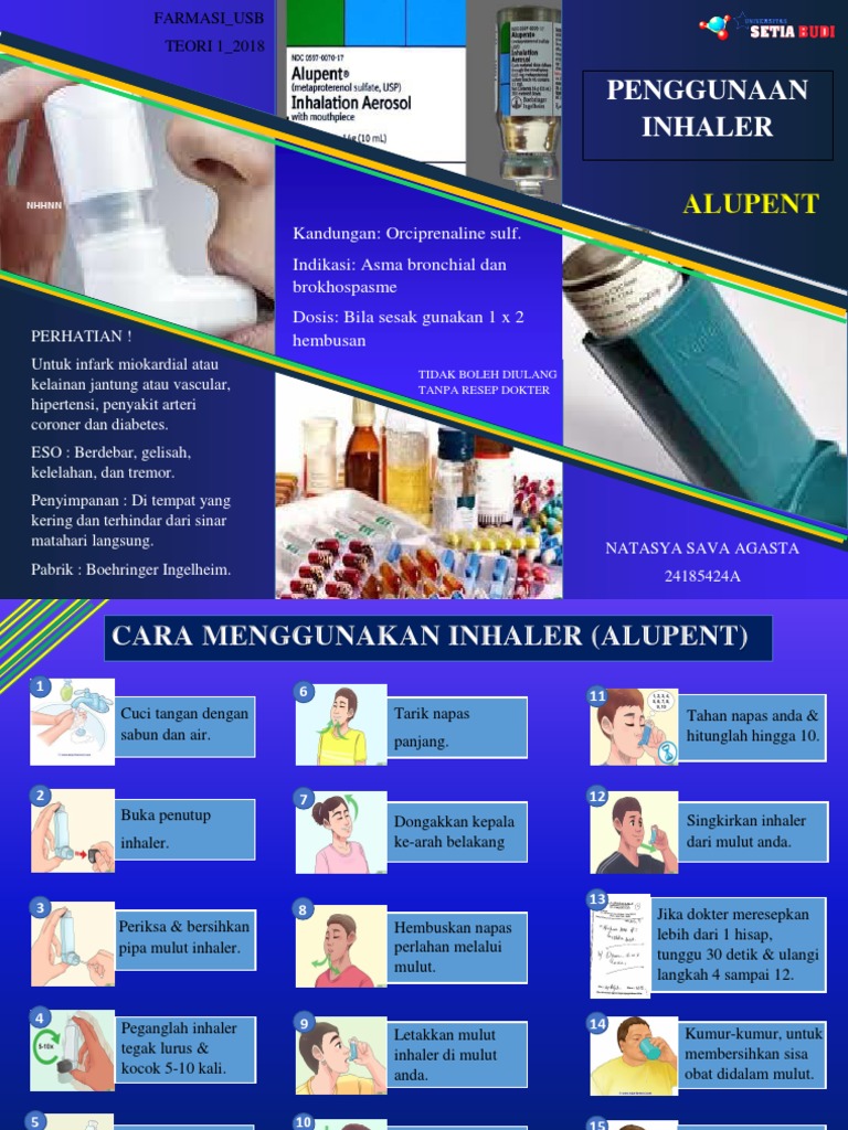 Panduan Penggunaan Inhaler Alupent | PDF