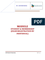 Student & Membership (Exam Registration by Individual) : Mii - Ilms User Manual
