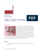 Pattern: Amelie, The Giraffe: Materials