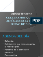 Celebramos Que Jesús Anuncia El Reino de Dios Grado Tercero