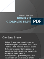 Biografía Giordano Bruno