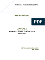P-JURIDICA II, Tarea 08-Proceso Penal Completo 3