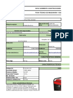 Ficha Tecnica de Maquinaria y Equipo