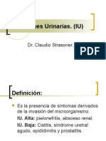Infecciones Urinarias. (IU) : Dr. Claudio Strasorier