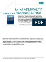 New Edition of ADMIRALTY Mariners Handbook NP100