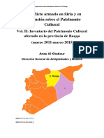 El Conflicto Armado en Siria y Su Repercusión Sobre El Patrimonio Cultural