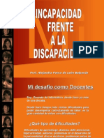 Incapacidad frente a discapacidad