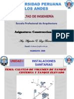 Clase 4.1. Calculo de Volumen de Tanque Cisterna y Tanque Elevado