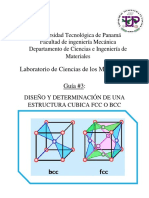 Laboratorio #3 Diseño y Determinación de Una Estructura Cubica Fcc o Bcc