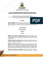 Decreto 09242011 Impuestos Distritales Barranquilla y Sanciones, Tarifas Por Codigos de Actividad