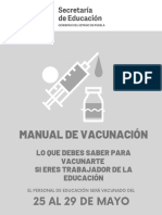 Proceso de vacunación maestros Puebla 