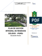 Plan de Gestión Integral de Residuos Sólidos - Pgirs-: Documento Técnico