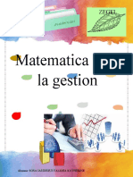 Matematica para La Gestión