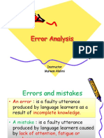 Error Analysis: Instructor Marwan Alalimi