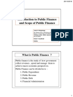 Introduction To Public Finance and Scope of Public Finance
