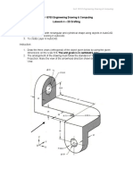 CLD 10703 Engineering Drawing & Computing Labwork 4 - 2D Drafting