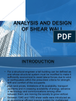 Analysis and Design of Shear Wall