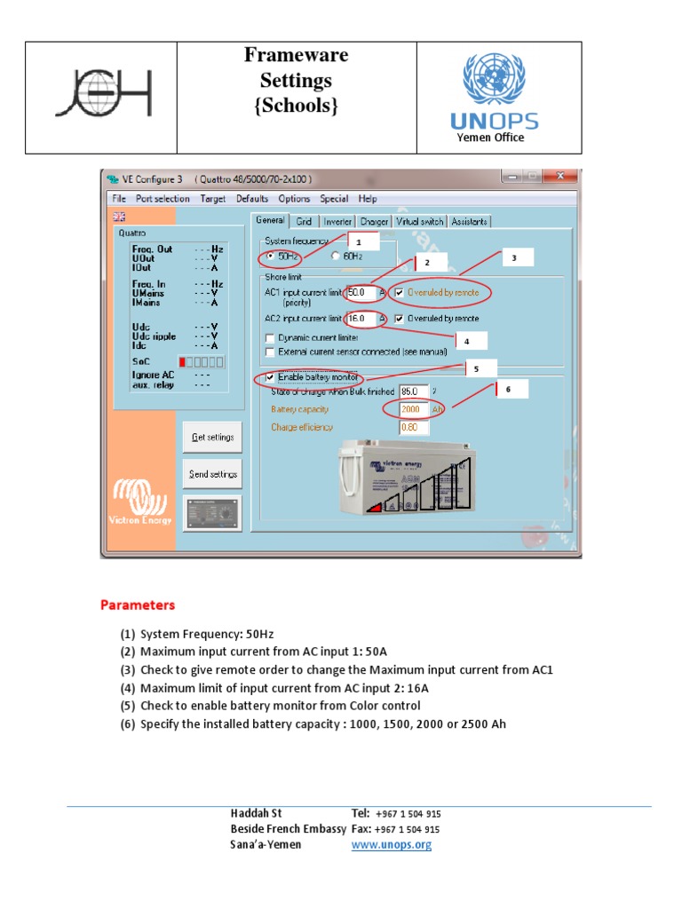 04-Setting Parameters School | PDF | Power Inverter | Power (Physics)