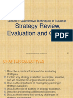 Strategy Review, Evaluation and Control: Lesson 5: Quantitative Techniques in Business