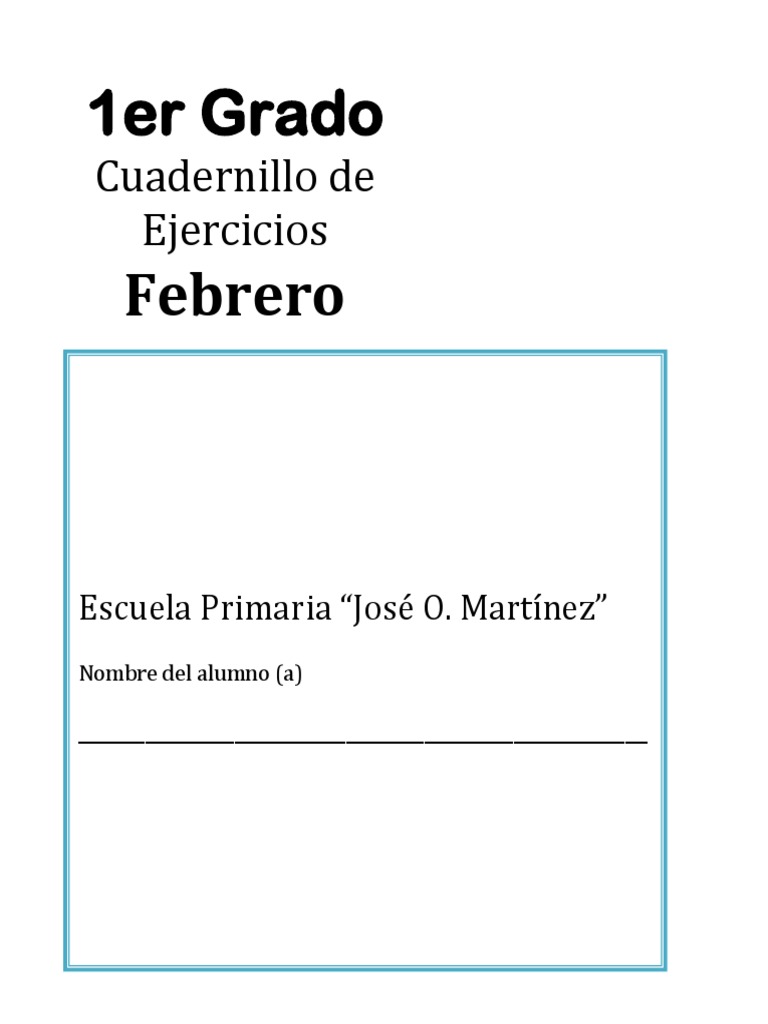 Cuadernillo de Ejercicios 1er Grado | PDF | Residuos | Naturaleza