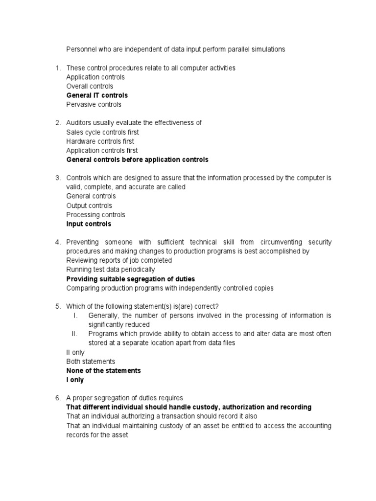 IT Audit and Control Essentials | PDF | Computers