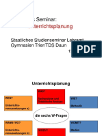 Unterrichtsplanung 2012