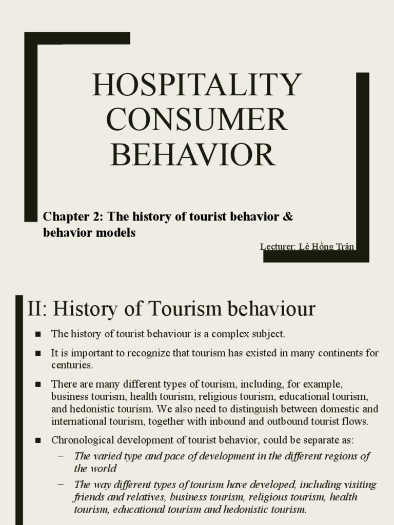 consumer behaviour in tourism essay