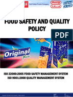 ISO Food Safety Policy