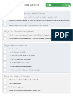 Data Driven Decision Making Checklist Template