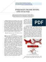 Quadcopter body frame modeling and analysis