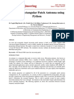 Design Engineering: Design A Rectangular Patch Antenna Using Python