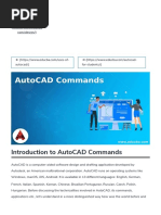 AutoCAD Commands - Advanced and Intermediate AutoCAD Commands