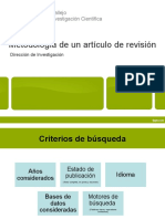 Metodología de Un Artículo de Revisión