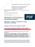 Globalisation and Localisation in Advertising Translation