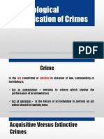 Criminological Classification of Crimes