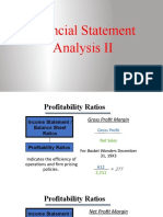 Financial Statement Analysis-II