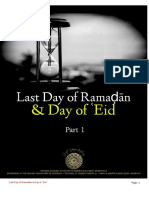 Last Day of Ramaḍān & Day of Eid Part 1 SH Sulaymān Ar Ruḥaylī